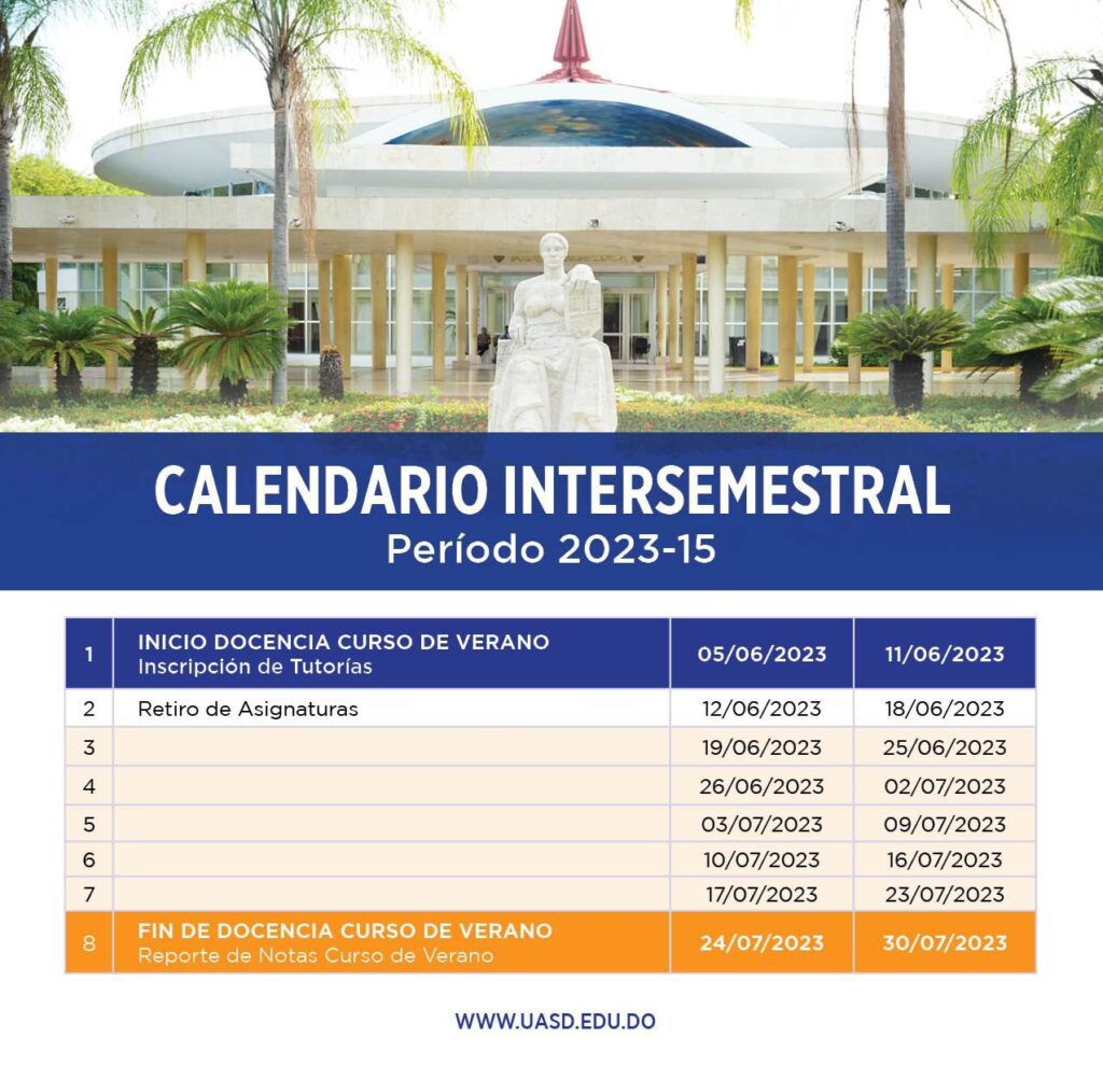 Calendario Trimestral UASD UASD